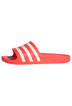 adidas Unisex Adilette Aqua Slides, Solar Red Ftwr White Solar Red, 4 UK