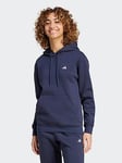 adidas Sportswear Womens Small Logo Feel Cosy Hoodie - Navy, Navy, Size 2Xl, Women