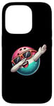 Coque pour iPhone 14 Pro Bowling Ball Dabbing Sunglasses Bowler Player Kids Boys Men