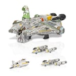 Star Wars™ Micro Galaxy Squadron Ghost (Secret Mission) - 15-Inch Vehicle with Three Additional Vehicles plus Ten Micro Figures Accessories