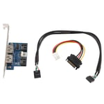 Dual Port Sata To 5V 12V  Over Esata USB Port Adapter Convert Expansion7359