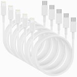 (10st) Iphone 12/13/14 PRO MAX Lightning kabel, USB-C till Lightning ( 1 Meter ) (2-PACK) 2 meter