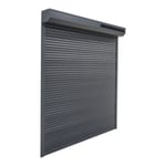 VOLET ROULANT SOLAIRE ALU GRIS 135CMx120CM