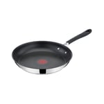 Jamie Oliver by Tefal Quick & Easy Stainless Steel Frying Pan, 24cm