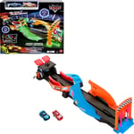 Cars Disney Pixar Glow Racers Launch ‘N Criss-Cross Playset with 2 Cars