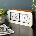 Karlsson Matiz Bamboo Flip Mantel Clock