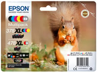 Original Epson 478XL/378XL High Capacity 6 Colour Ink Cartridge