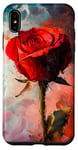 Coque pour iPhone XS Max Rose Art abstrait Rose Art Floral Artistique Fleur