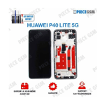 ECRAN LCD + VITRE TACTILE + FRAME pour HUAWEI P40 LITE 5G NOIR + outils