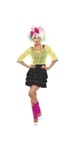 Smiffys 80s Pop Tart Costume, Black & Yellow (Size M)