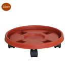 Hete-supply Plant Caddy Stand avec Roulette à roulettes et Freemove Plantpot, Portoir à Fleurs Rond sur roulettes Porte-Plantes pour Chariot à roulettes Jardinière