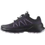 Salomon Femme Speedcross Peak Chaussures de randonnée, Black Nightshade Orchid Petal, 43 1/3 EU