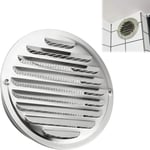 Grilles D'aération pour Sortie D'air, Grille de Ventilation Ronde en Acier Inoxydable avec Moustiquaire, Grille D'aération Ronde en Acier Inoxydable, Grille D'aération en Acier Inoxydable, 70mm