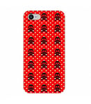 Coque Iphone 7 PLUS 8 PLUS mort skull pois rouge multi