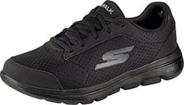 Skechers Go Walk 5-Qualify, Baskets Homme,Noir (Black Textile/Synthetic/Black Trim Bbk) , 42 EU