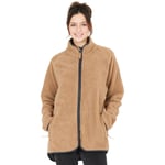 Whistler Tekapo Teddy Fleece Jakke Dame - Brun - str. 38