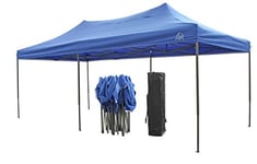 All Seasons Gazebos - Tonnelle pop-up 3x6m entièrement imperméable - Bleu roi