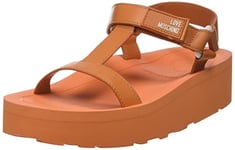 Love Moschino Women's JA16294I0GIA0 Platform Sandals, Orange, 7 UK