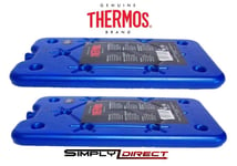 2 x Thermos Freeze Board Ice Pack Block 200g For Cool Bag Chill Box Cooler