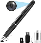 Caméra Espion Caméra Cachée Stylo 1080P Mini Caméra de Poche avec Carte 32 Go Caméra Stylo avec Enregistrement Vidéo Prise de Photo et 150 Mins d'Autonomie de la intérieur extérieur(Q275)