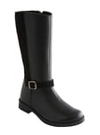 VERTBAUDET Bottes cavalières fille en cuir Noir 25