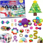 Ny stil Fidget Pop Adventskalender, Julleksaker