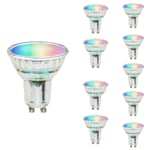 Ampoule LED Connectée Wifi GU10 4.5W RGBW (Pack de 10) - SILAMP