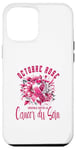 Coque pour iPhone 12 Pro Max Ruban rose cancer du sein octobre rose femme tee pull cadeau