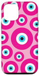 iPhone 12/12 Pro Evil eye Pink Phone Simple Classic Case Cover Case