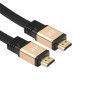 Cable Hdmi Plat 4k Male 5m Pour Pc Ordissimo Gold 3d Full Hd Television Console Pc Tv Ecran 1080p (Or)