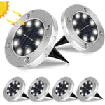 [6-pack] Solcellslampor för marken, 8 LED-solcellslampor O