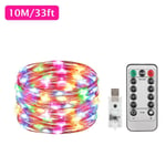 String Lights Christmas Lights Fairy Lights Multi-Color 10M 100LED 1PC