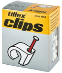 Tillex Clips 10-12mm (2,0x35mm spik) Vit (100-pak)