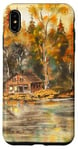 iPhone XS Max House By The Lake Peaceful Earth Brown Tones Yellow Dreams Case