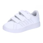 adidas Advantage Base 2.0 Shoes Children Tennis, Cloud White/Cloud White/Grey one, 10 UK