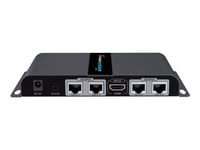 Techly Hdmi 1X2 Extender Splitter Over Cat6/6A/7 50M With Ir Pass-Back - Sender + 2 Mottakere - Video/Lyd/Infrarød-Utvider - Hdmi, Infrarød - Over Cat 6/6A/7 - 2 Porter - Opp Til 50 M