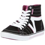 Vans Corrie Hi, Baskets mode femme - Noir/blanc/rose, 39 EU