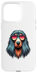 Coque pour iPhone 15 Pro Max Rétro Lunettes De Soleil Afghan Hound Balkh Hound