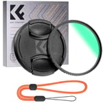 K&F Concept 82MM UV Filter Ultra Slim Japan Optics Multi Coated Ultraviolet Protection Lens Filter with Lens Cap (Nano-K Series)