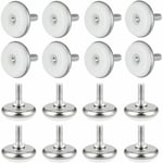 30 Pcs Pied pour Meuble Reglable M6x15mm Pieds Vérin Réglable Niveleurs pour Chaise Table Armoire