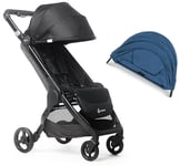 Ergobaby Metro+ Trille inkl. Ekstra Kalesje, Black/Azure Blue