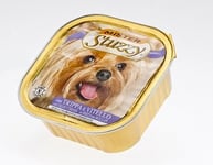 Stuzzy, Aliments humides pour Chiens Adultes avec Tripe et Veau, pâtés et viandes en Morceaux (18 bacs de 300 g)