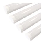 Silamp - Réglette led étanche 120cm 36W IP65 (Pack de 4) - Blanc Neutre 4000K - 5500K