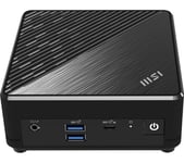 MSI Cubi N ADL S Mini Desktop PC - Intel®N100, 128 GB SSD, Black, Black