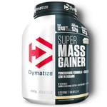 Dymatize Super Mass Gainer Gourmet Vanilla 2943g - Weight Gainer Powder + Carbohydrates, Creapure Creatine, BCAAs, Casein