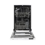 electriQ 10 Place Settings Fully Integrated Slimline Dishwasher