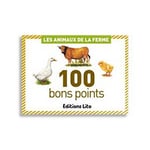 Lito Diffusion Boite de 100 bons points animaux la ferme