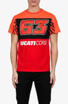 Valentino Rossi Homme Baignoire Ducati 63 T-Shirt, Rouge, S EU