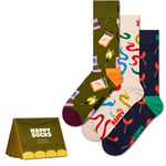 Happy socks Strumpor 3P Happy Camper Socks Gift Set Flerfärgad bomull Strl 36/40