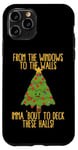 Coque pour iPhone 11 Pro From The Window To The Wall Poème de Noël avec citation de Noël